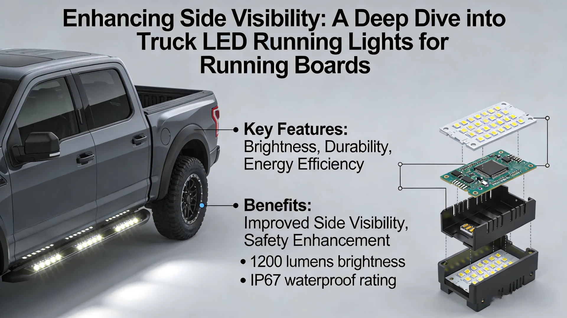 Enhancing Side Visibility: A Deep Dive into Truck LED Running Lights for Running Boards
