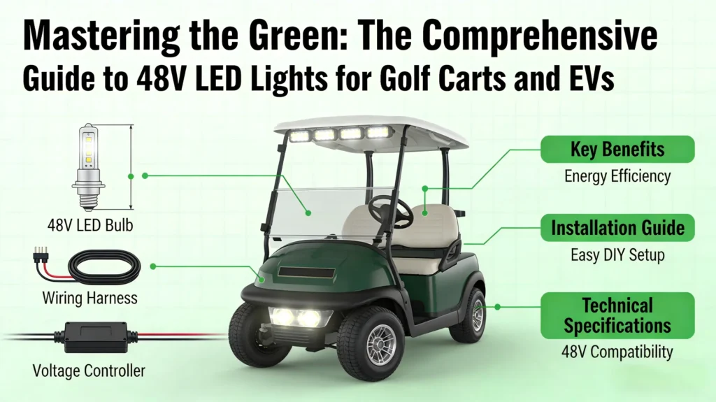 Mastering the Green: The Comprehensive Guide to 48V LED Lights for Golf Carts and EVs