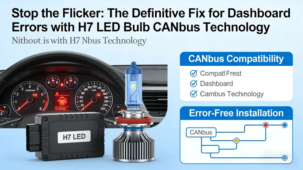Stop the Flicker: The Definitive Fix for Dashboard Errors with H7 LED Bulb CANbus Technology
