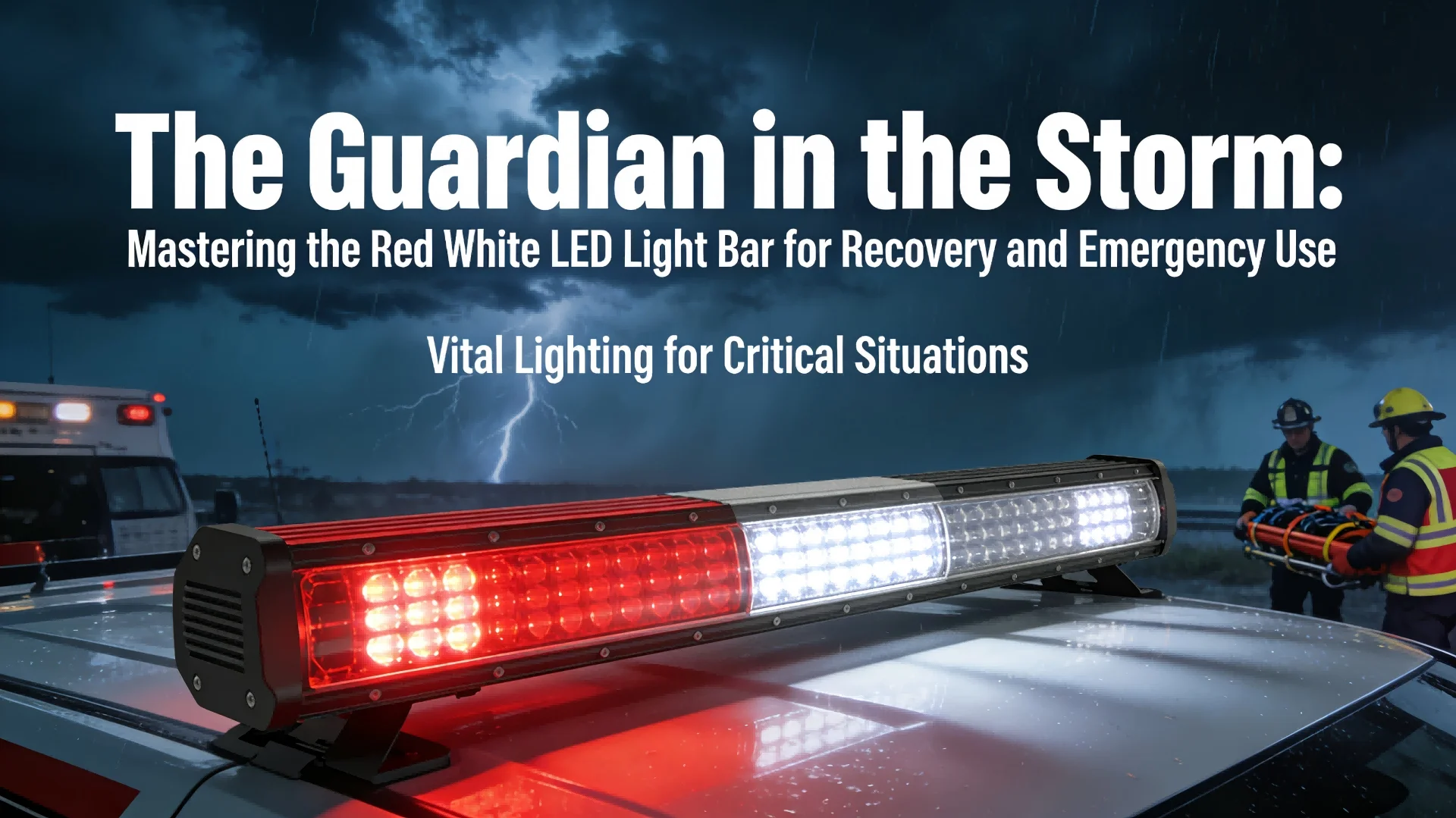 The Guardian in the Storm: Mastering the Red White LED Light Bar for Recovery and Emergency Use