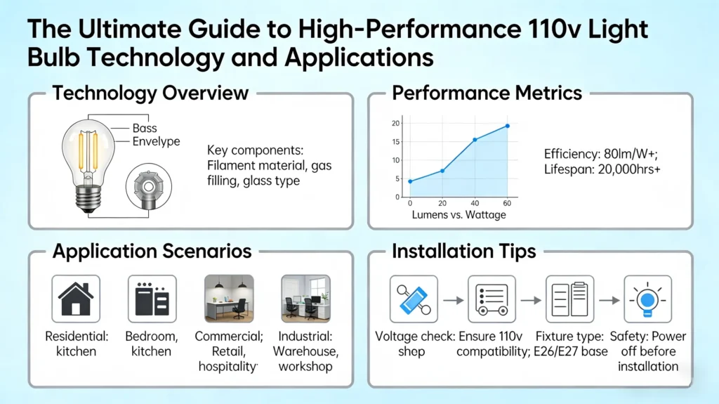 The Ultimate Guide to High-Performance 110v Light Bulb Technology and Applications