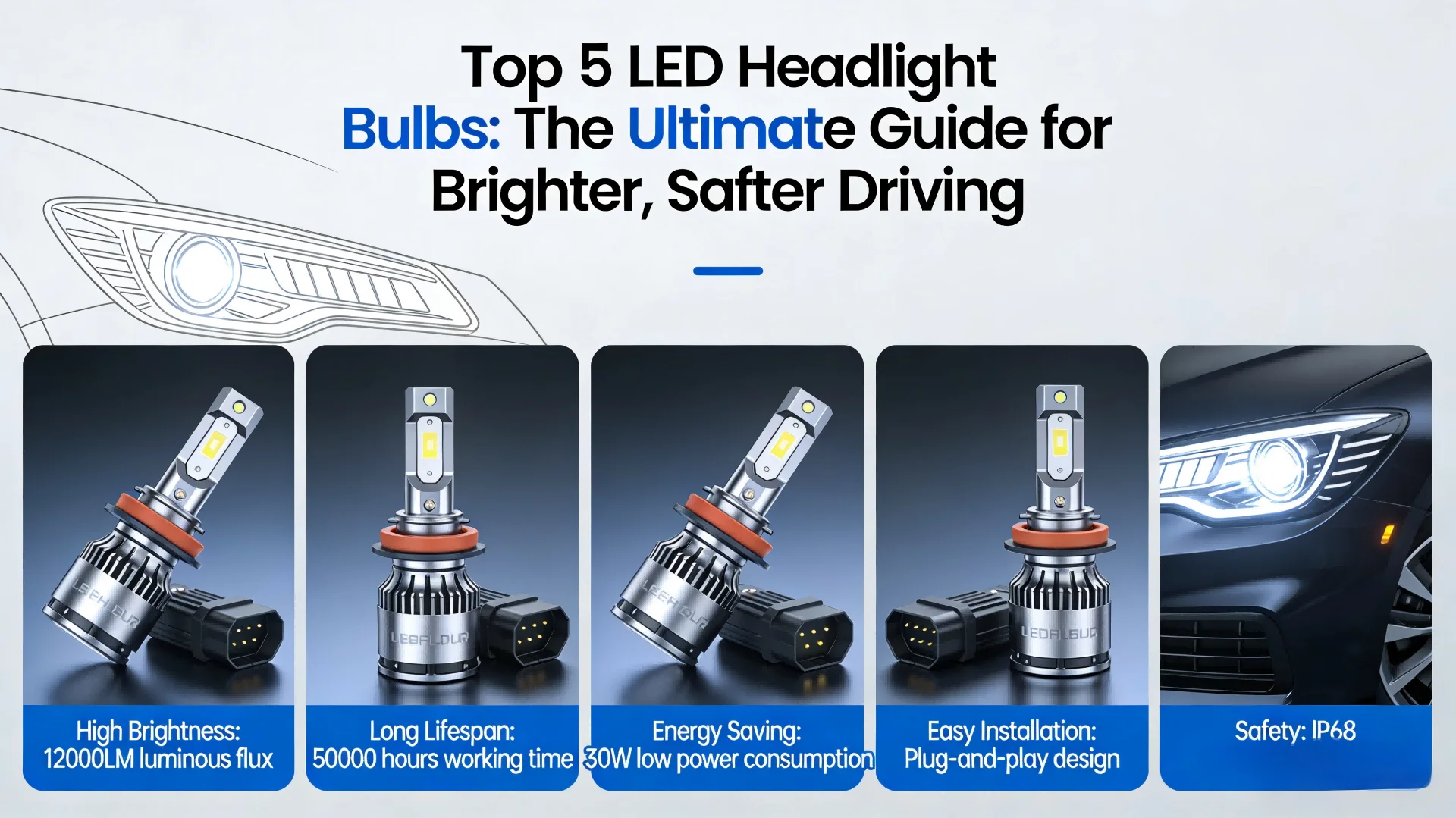 Top 5 LED Headlight Bulbs: The Ultimate Guide for Brighter, Safter Driving