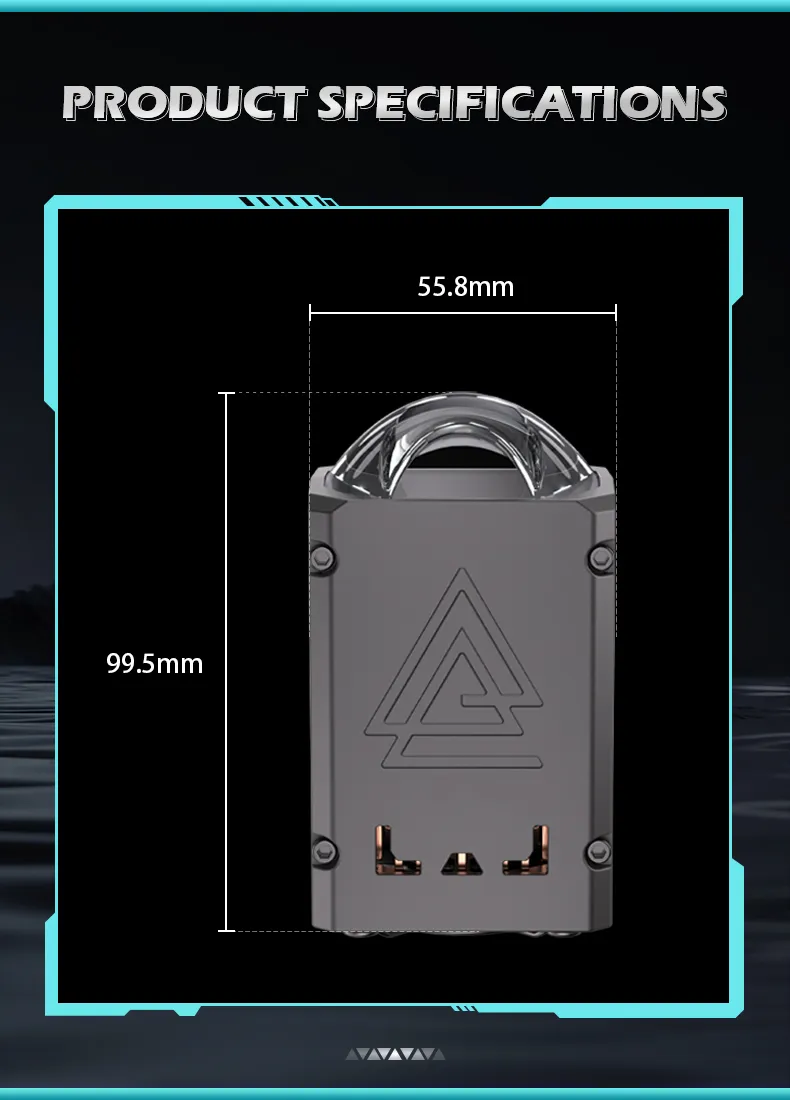IATF-16949 1.8” Squred Type 55W Matrix Bi LED Projector Lens Light Single Reflector Lens Auto Matrix LED Matrix Modules