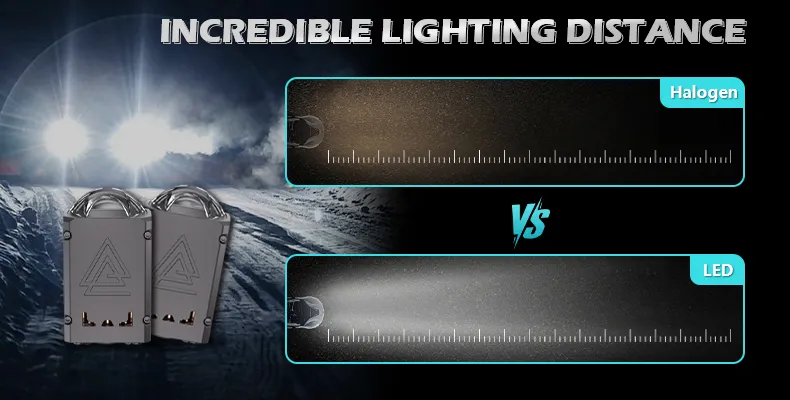 IATF-16949 1.8” Squred Type 55W Matrix Bi LED Projector Lens Light Single Reflector Lens Auto Matrix LED Matrix Modules